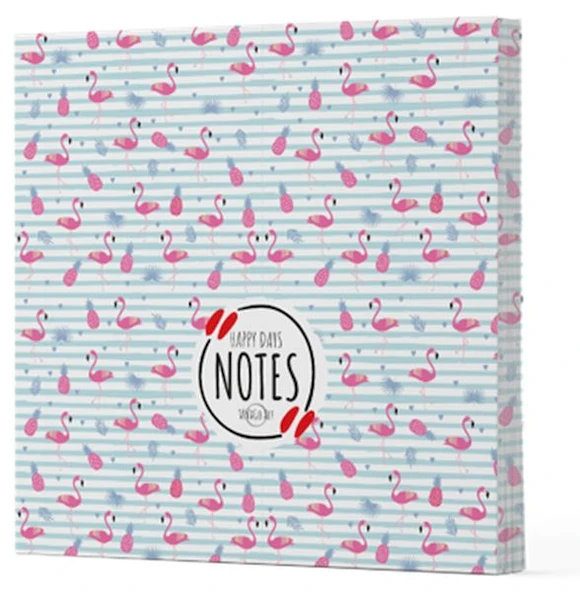 Flamingo 4 - Çizgisiz Yan Boyamalı Defter ürün görseli 1