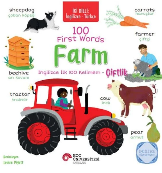 İki Dilli: İngilizce-Türkçe 100 Fırst Words – Farm ürün görseli 1