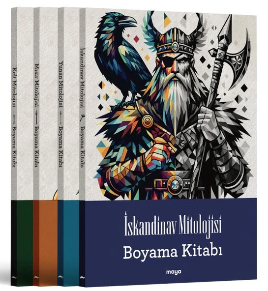 Maya Mitoloji Boyama Seti - 4 Kitap ürün görseli