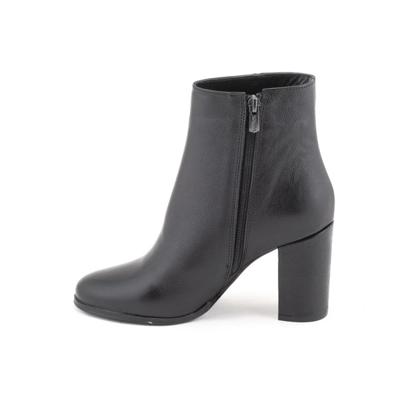Venüs 2551801K Kadın Hakiki Deri Yuvarlak Burun Kalın Topuklu Bot - 5
