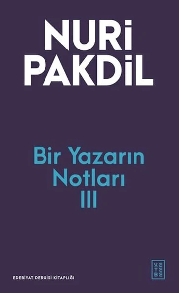 Bir Yazarın Notları III ürün görseli 1