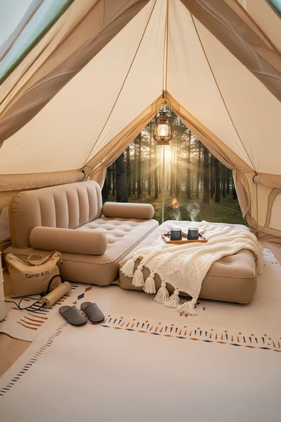 Robo Kendi kendine Şişen Otomatik Çift Kişilik Şişme Koltuk - 3