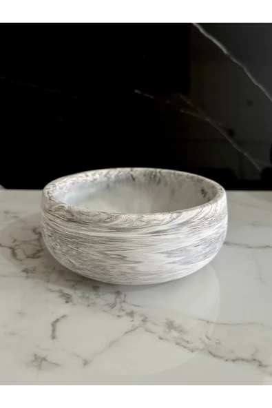 Dekoratif Beton Kase Takılık El Yapımı Havluluk - 4