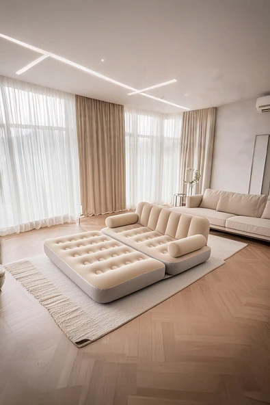 Robo Kendi kendine Şişen Otomatik Çift Kişilik Şişme Koltuk - 5