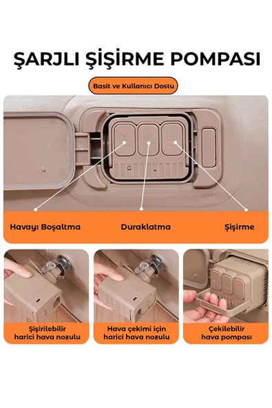 robo Kendi kendine Şişen Otomatik Tek Kişilik Şişme Koltuk - 9