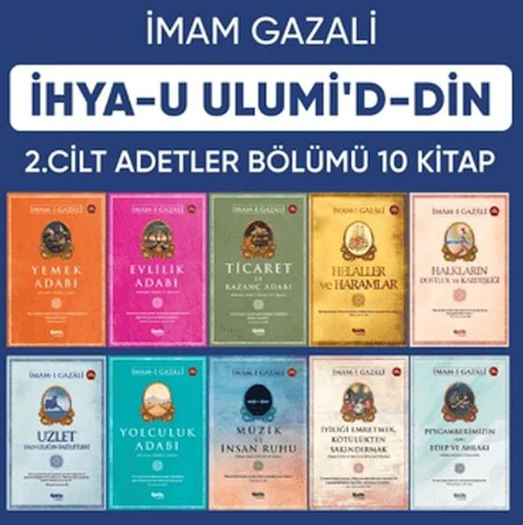 İhyau Ulumiddin 2. Cilt (Adetler Bölümü 10 Kitap) ürün görseli 1