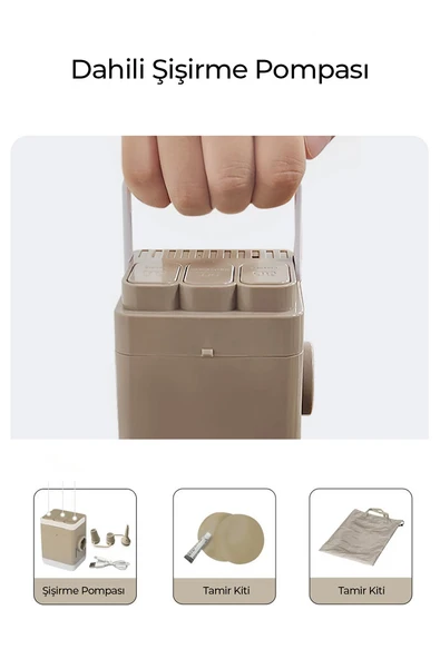 robo Kendi kendine Şişen Otomatik Tek Kişilik Şişme Koltuk - 8