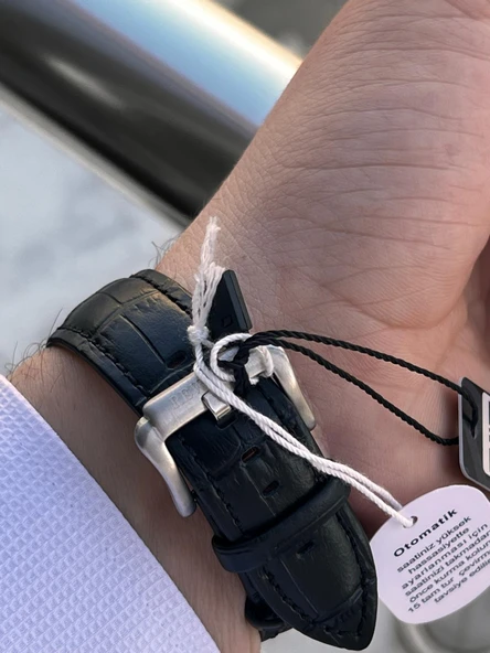 Reward İtalyan Bileklik Hediyeli Deri Kordon Otomatik Mekanizma 5 Atm Erkek Kol Saati W.142270.3 - Resim 6