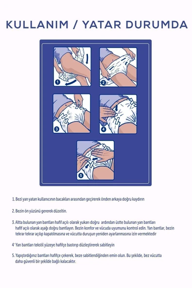 Moly Bel Bantlı Hasta Bezi XL 30'lu - 4