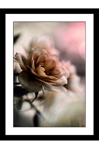 4 Parça Dekoratif Duvar Tablosu Seti | Çiçek ve Doğa Temalı Modern MDF Tablo - 3