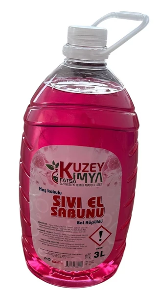 Kuzey Kimya Hoş Kokulu Bol Köpüklü Sıvı El Sabunu 3 Litre - 1