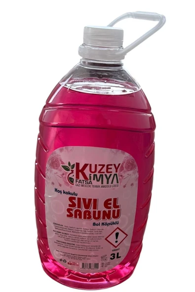 KUZEY KİMYA Hoş Kokulu Bol Köpüklü Sıvı El Sabunu 3 Litre ürün görseli