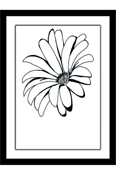 4 Parça Dekoratif Duvar Tablosu Seti | Çiçek ve Doğa Temalı Modern MDF Tablo - 4