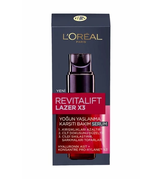 Loreal Paris Revitalift Lazer X3 Yoğun Yaşlanma Karşıtı Bakım Serum 30 ml - Resim 4