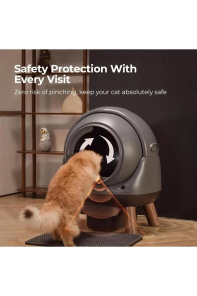 Elspet Otamatik Akıllı Kedi Tuvaleti - Resim 4