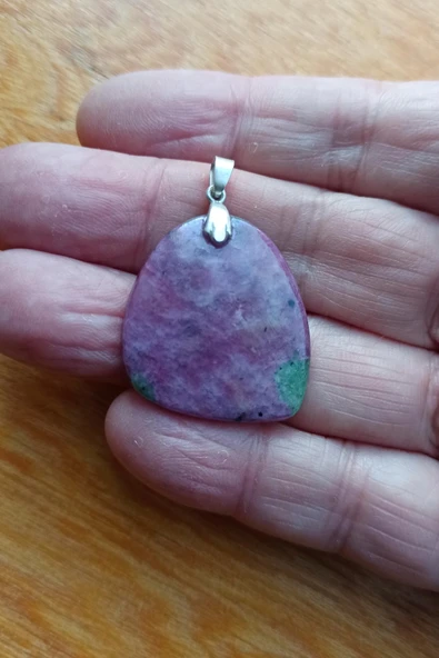 Gümüş Malzemeli Yakut Kolye Ucu Y1-400 - 2