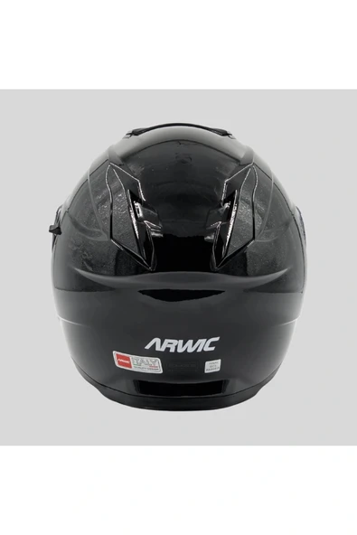 Parlak Çene Açılır Motosiklet Kaskı - AR935 - ECE-R 22.06 - Resim 5