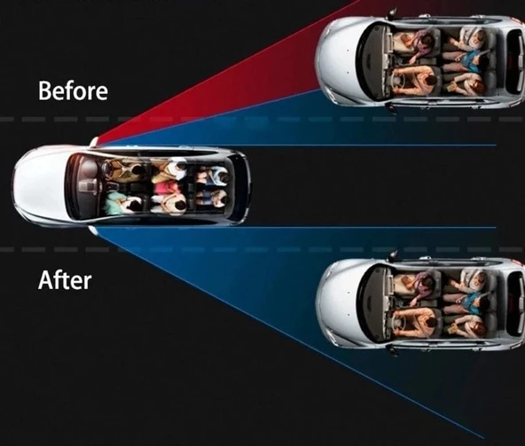 Ayarlanabilir Kör Nokta Aynası Siyah 2 Adet MC-1004 - 3