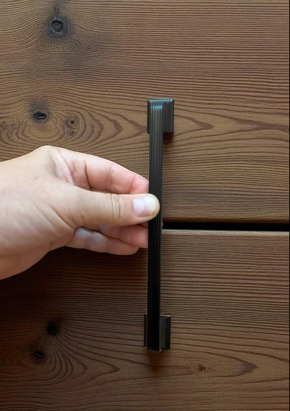 Beta Alüminyum Metal Lüks Modern Mobilya Çekmece Mutfak Dolabı Kulpu 160mm-192mm (5 Adet) - Resim 9