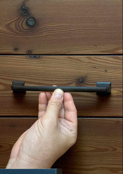 Beta Alüminyum Metal Lüks Modern Mobilya Çekmece Mutfak Dolabı Kulpu 160mm-192mm (5 Adet) - Resim 8