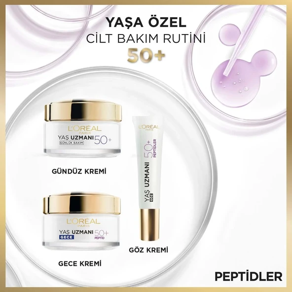 Loreal Paris Yaş Uzmanı 50+ Kırışıklık Karşıtı Yenileyici Göz Kremi 15ml - Resim 3