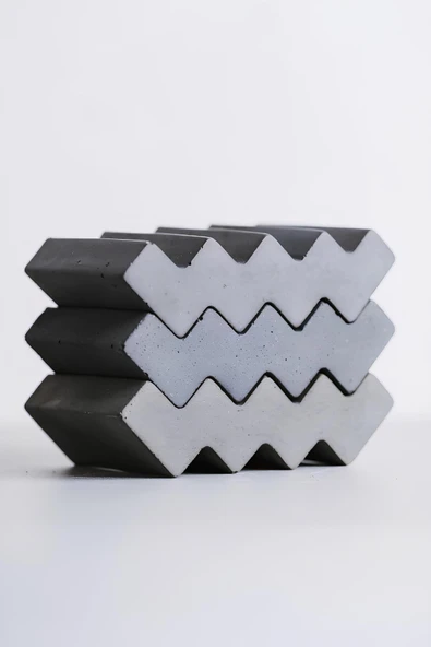 Dekoratif Beton Sabunluk | Dayanıklı, El Yapımı, Modern Tasarım Banyo Dekorasyon 1 Adet - 7
