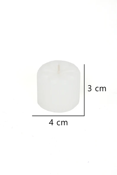 Çiçekli Dekoratif Mini Baton Mum Seti 6 Parça