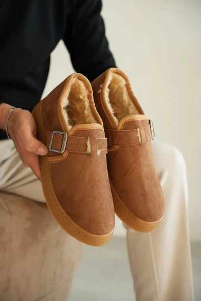 KB-KX1 Kuback Taba Kürklü Günlük Erkek Ayakkabı - Resim 4