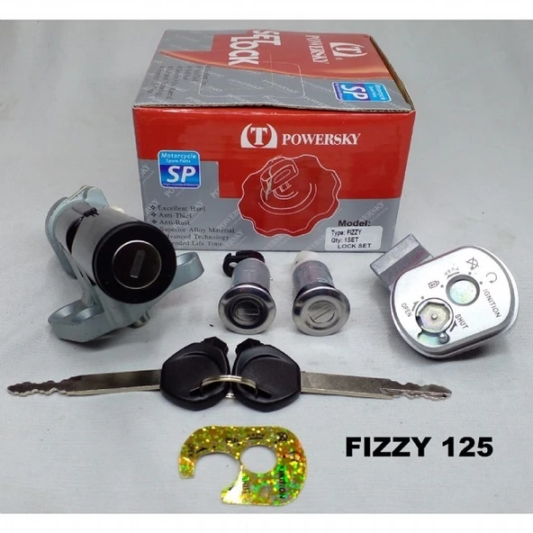 Honda Fizzy Kontak Seti (Kontak,Kilit) ürün görseli