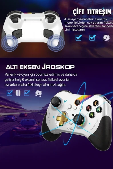 MyBlack Kablosuz RGB Oyun Kolu  Multi Platform Destekli, Makro Programlama ve Oto İletişim Özelliği - 4