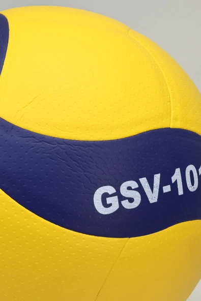 SEMİ-PRO Voleybol Topu Lamineli Beton Zemin SoftTouch İç-Dış Mekana Uygun 8 Panel Sarı-Mavi GSV101 - Resim 8