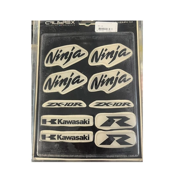 Calibrex Kawasaki Kit Beyaz Taban Tank Pad ürün görseli