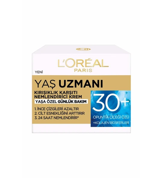 Loreal Paris Yaş Uzmanı 30+ Kırışıklık Karşıtı Nemlendirici Krem