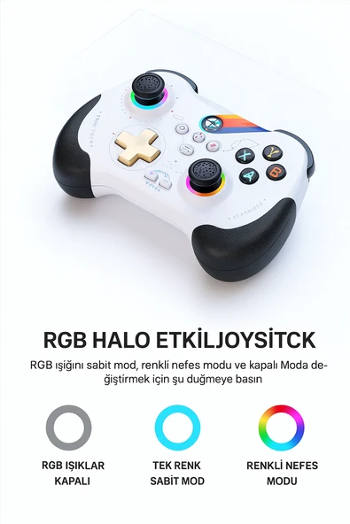 MyBlack Kablosuz RGB Oyun Kolu  Multi Platform Destekli, Makro Programlama ve Oto İletişim Özelliği - 2