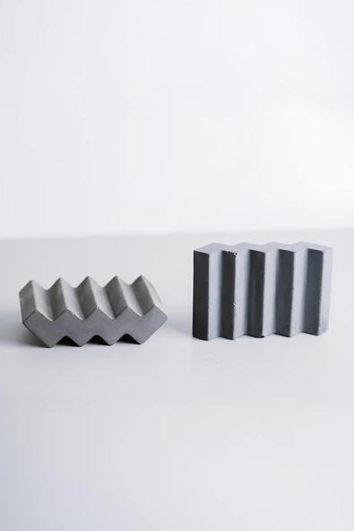Dekoratif Beton Sabunluk | Dayanıklı, El Yapımı, Modern Tasarım Banyo Dekorasyon 1 Adet - 4