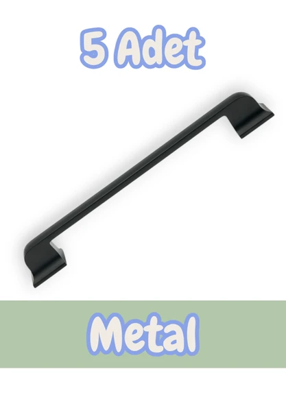 Beta Alüminyum Metal Lüks Modern Mobilya Çekmece Mutfak Dolabı Kulpu 160mm-192mm (5 Adet) - Resim 3