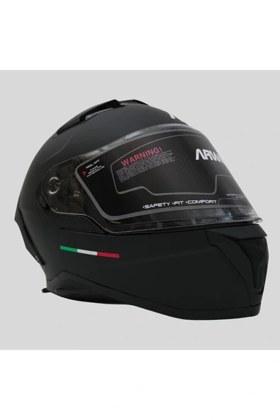 Mat Kapalı (Full Face) Motosiklet Kaskı – AR939 - Resim 4