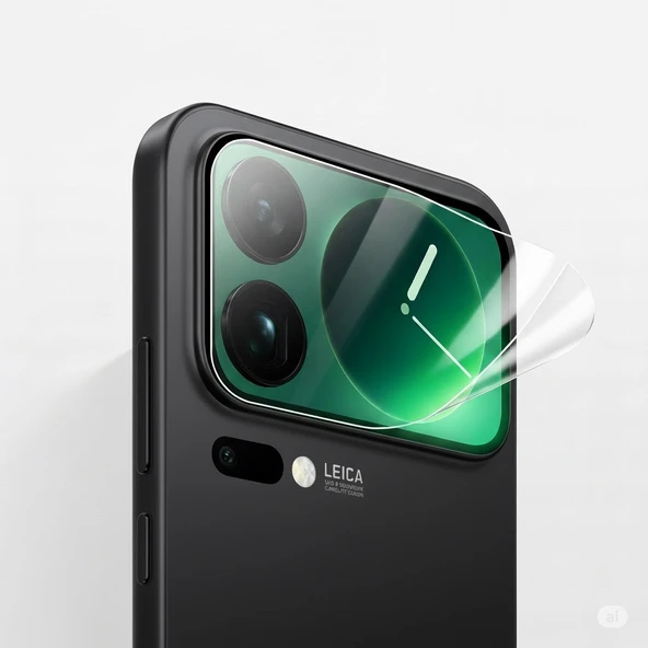 Xiaomi 17 Pro Uyumlu Arka Mini Ekran 3 Adet Ekran Koruyucu Nano Jelatin - Resim 3