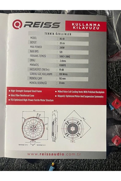 Reiss Audio Rs-b2 4'' 10 Cm Bmw Ön Ve Arka Kapı Uyumlu Component Hoparlör (Paketi Çiftlidir) - Resim 7