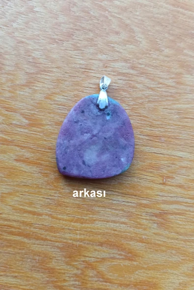 Gümüş Malzemeli Yakut Kolye Ucu Y1-400 - 3