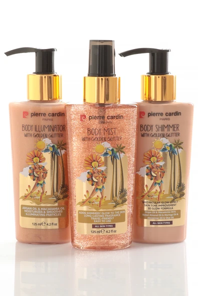 Pierre Cardin Body Shimmer With Golden Glitter-Altın Işıltılı Vücut Parlatıcısı-125 ml - 8