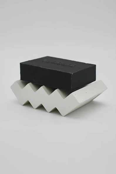 Dekoratif Beton Sabunluk | Dayanıklı, El Yapımı, Modern Tasarım Banyo Dekorasyon Ürünü - 1