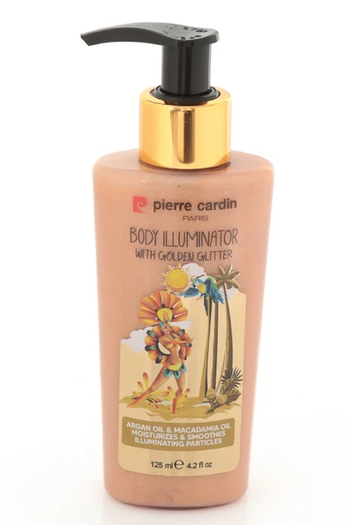 Pierre Cardin Body Illuminator With Golden Glitter-Altın Işıltılı Vücut Aydınlatıcı-125ml - 2