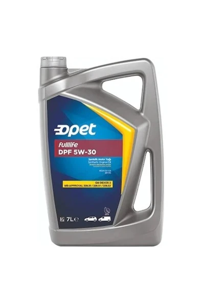 opet Fulllife Dpf 5w-30 Sentetik Motor Yağı 7 L