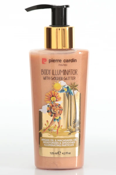 Pierre Cardin Body Illuminator With Golden Glitter-Altın Işıltılı  Vücut Aydınlatıcı-125ml
