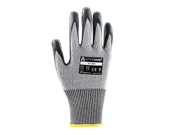 NT 641 GR/SY NO:8 3/4 Köpük Nitril Kaplı Polyester Kesilmeye Dayanıklı Eldiven