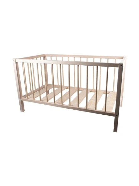 Decolove Ahşap Bebek Beşiği - 129 x 68 x 80 cm - 2