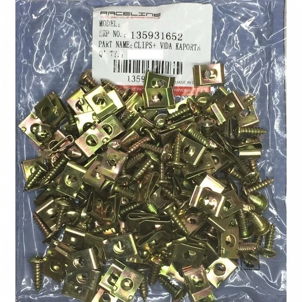 Kaporta Klips-Vida Seti 5li ürün görseli