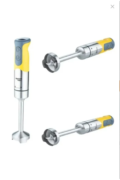 AWOX Tulipso 800w Ince Bıçaklı El Blender Sarı - Resim 2