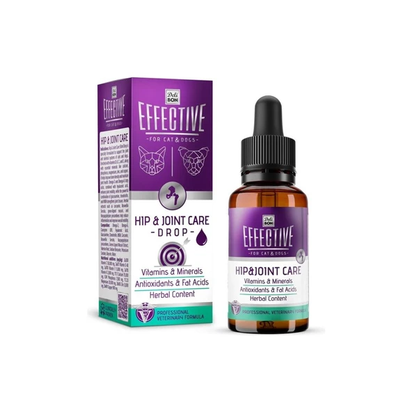 Effective Kedi ve Köpek Takviye Ürünleri İskelet ve Eklem Sistem Sağlığı 50ml